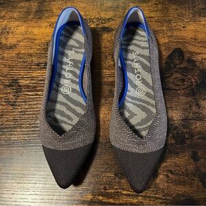 🖤 Rothy’s Point Flats in Twilight Captoe (size, 9.5)